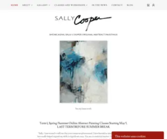 Sally-Cooper.com(Original Abstract Paintings) Screenshot