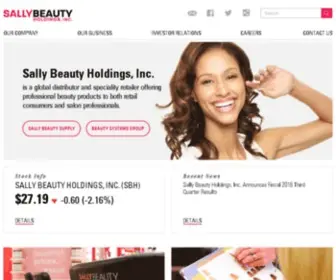 Sallybeautyholdings.com(Sally Beauty Holdings) Screenshot