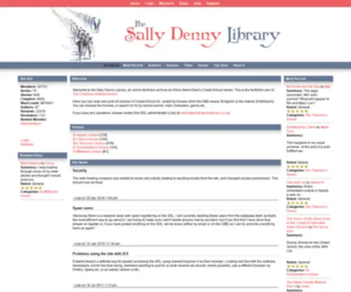 Sallydennylibrary.co.uk(The Sally Denny Library) Screenshot