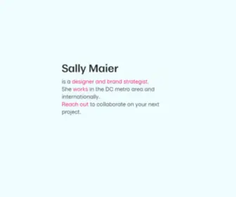 Sallymaier.com(Sally Maier) Screenshot