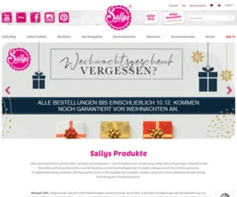Sallys-Shop.de(Online-Shop für Backzubehör, Backzutaten und vieles mehr) Screenshot