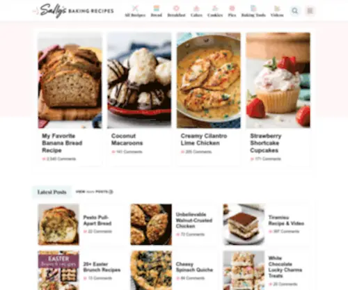 Sallysbakingaddiction.com(Trusted Baking Recipes from a Self) Screenshot