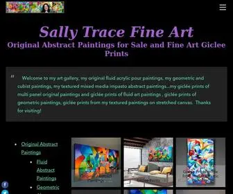 Sallytrace.com(Original Abstract Paintings by Sally Trace) Screenshot