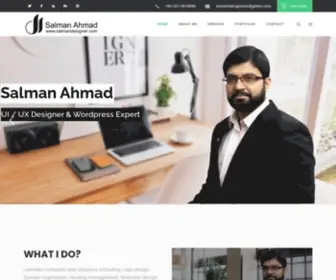 Salmandesigner.com(UI/UX Designer and WordPress Developer) Screenshot