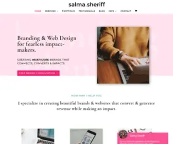 Salmasheriff.com(Salma Sheriff Designs) Screenshot
