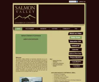 Salmonchamber.com(Salmon Idaho) Screenshot