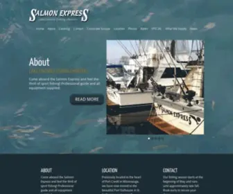 Salmonexpress.com(Toronto salmon fishing charter in Lake Ontario) Screenshot