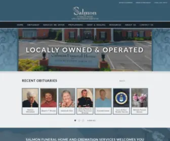 Salmonfuneralhome.com(Salmon Funeral Home and Cremation Services) Screenshot