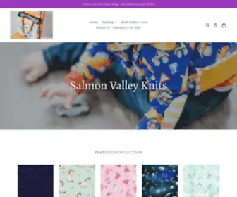 Salmonvalleyknits.ca(Create an Ecommerce Website and Sell Online) Screenshot