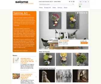 Salomeartventure.com(Koop Moderne Kunst & Exclusieve Prints) Screenshot