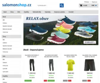 Salomonshop.cz(E-shop se sportovním oblečením a vybavením) Screenshot