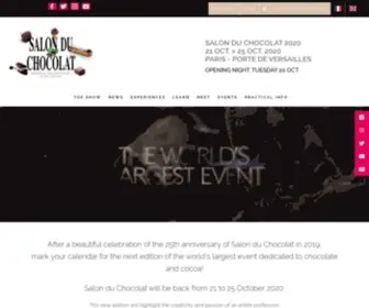 Salon-DU-Chocolat.com(Salon du Chocolat) Screenshot