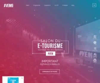 Salon-Etourisme.com(VEM est dédié aux secteurs du tourisme et des nouvelles technologies) Screenshot