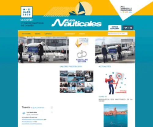 Salon-Lesnauticales.com(Les Nauticales) Screenshot