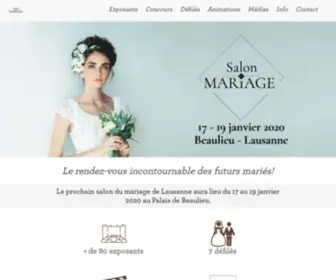 Salon-Mariage-Lausanne.ch(Le plus grand salon de suisse romande) Screenshot