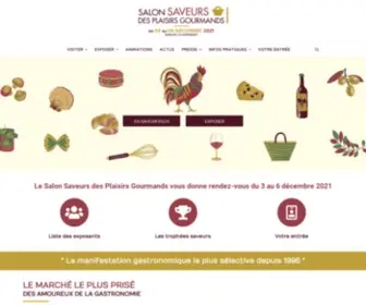 Salon-Saveurs.com(Salon Saveurs des Plaisirs Gourmands 2021 Paris) Screenshot