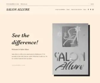 Salonallure-CT.com(Salonallure CT) Screenshot