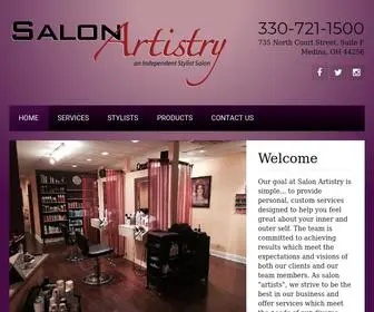 Salonartistry.com(Salon Artistry) Screenshot