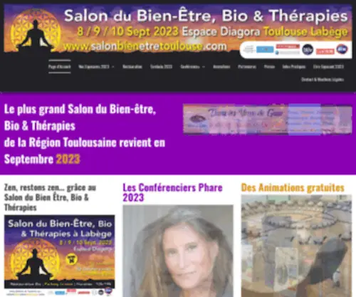 Salonbienetretoulouse.com(Page d'Accueil) Screenshot