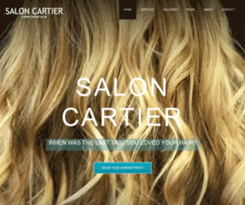 Saloncartier.com(Walnut Creek Hair Salon) Screenshot