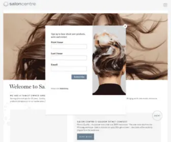 Saloncentre.ca(Serving Manitoba's Salons & Spas for Over 20 Years) Screenshot