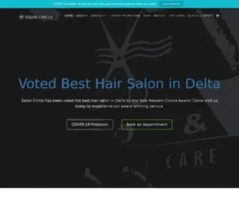 Saloncirillo.com(Voted Best Hair Salon in Delta & Surrey) Screenshot