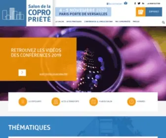 Saloncopropriete.com(Salon de la Copropriété) Screenshot