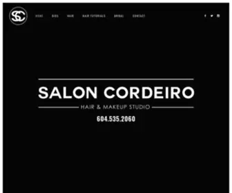 Saloncordeiro.ca(Salon Cordeiro) Screenshot