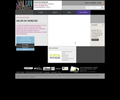 Salondumobilier.com(Salon du Mobilier) Screenshot