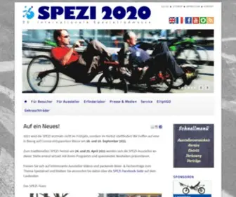 Salonduvelospecial.com(Bienvenue sur le site du Salon SPEZI 2021) Screenshot