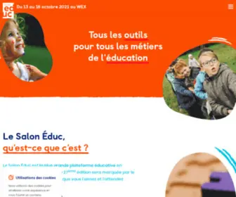 Saloneducation.be(Tous les outils pour tous les métiers de l’éducation) Screenshot