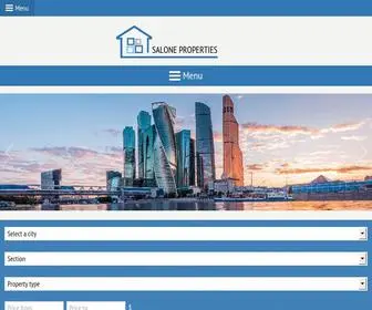 Saloneproperties.com(Open Real Estate CMS) Screenshot