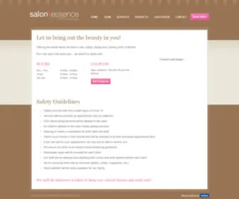 Salonessence.net(Salon Essence) Screenshot