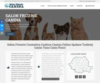 Salonfrizeriecanina.com(Salon Frizerie Cosmetica Coafura Canina Felina Spalare Toaletaj Canin Tuns Caini Pisici) Screenshot