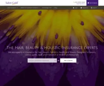 Salongold.co.uk(Insurance for Salons) Screenshot