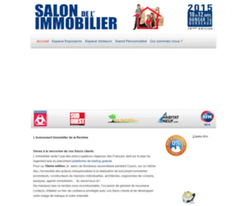 Salonimmobordeaux.com(Salon de l'Immobilier de Bordeaux du 4 au 6 Avrilhangar 14) Screenshot