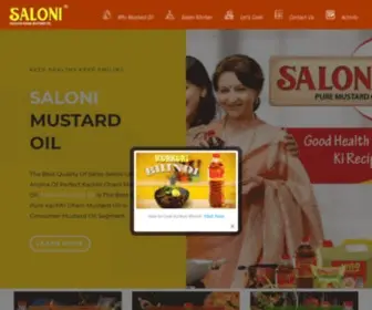 Salonioil.com(Saloni Mustard Oil) Screenshot