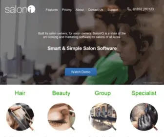 Saloniq.co.uk(Salon Software UK for Hair & Beauty Salons and Spas) Screenshot