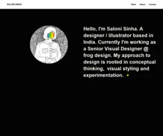 Salonisinha.com(Saloni Sinha) Screenshot