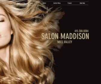 Salonmaddisonmillvalley.com(Salon Maddison Mill Valley) Screenshot