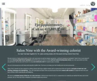 Salonninesf.com(SALON NINE) Screenshot