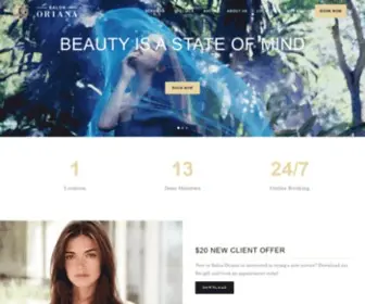 Salonoriana.com(Salon Oriana) Screenshot