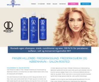 Salonrosted.dk(Salon Rosted) Screenshot