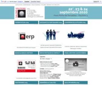 Salons-Solutions.com(Les plus grands salon des solutions ERP) Screenshot