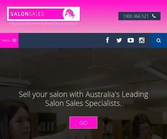 Salonsales.net.au(Benchmark Salons) Screenshot