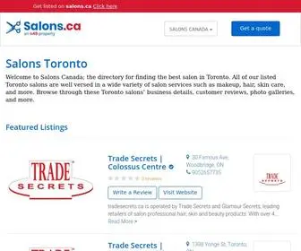 Salons.ca(Salons Toronto) Screenshot