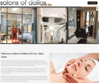 Salonsofdallas.com(Lease a Suite at the Salons of Dallas at Hi Line. Some of the services offered) Screenshot