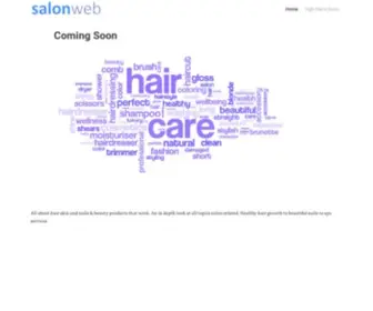 Salonweb.com(All about hair skin and nails & beauty products that work) Screenshot