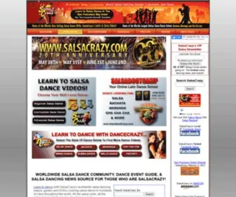 Salsacrazy.com(Salsa Dancing Worldwide) Screenshot