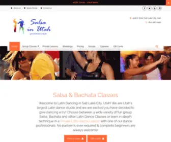 Salsainutah.com(SALSA DANCING and SALSA LESSONS IN UTAH at DF Dance Studio) Screenshot